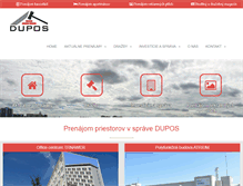 Tablet Screenshot of dupos.sk